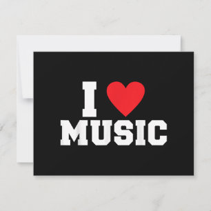 I love Music Lover Holiday Card