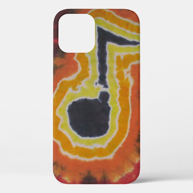 I Love Music Notes Tie Dye Case-Mate iPhone Case (Back)