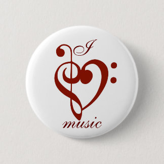 I Love Music Pin