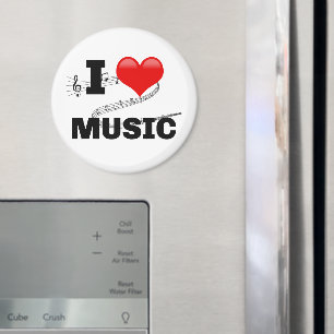 I Love Music, popular design Magnet