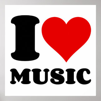 I LOVE MUSIC POSTER
