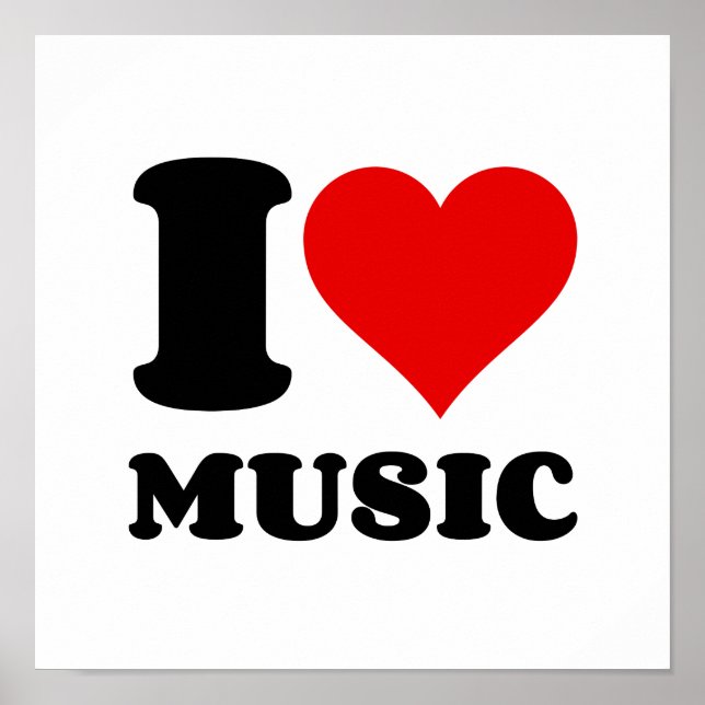 I LOVE MUSIC POSTER (Front)
