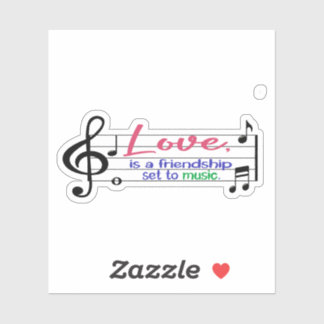 I love music sticker