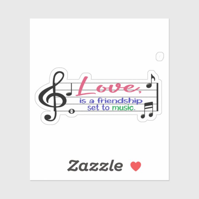 I love music sticker (Sheet)