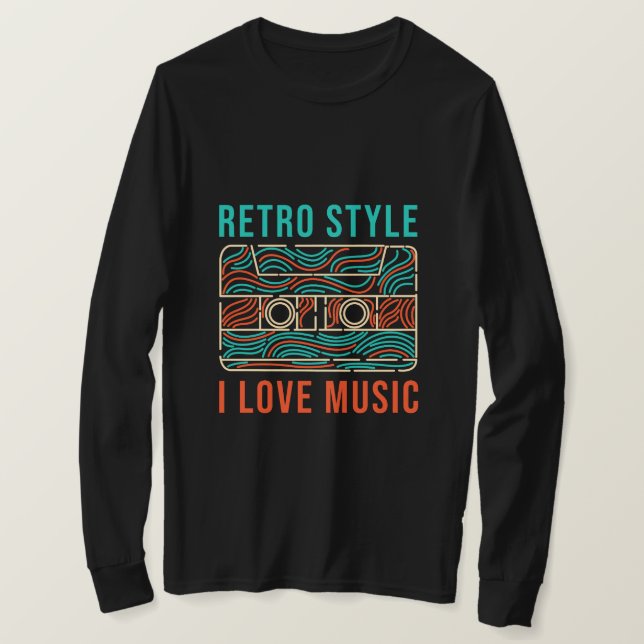 I Love Music T-Shirt (Design Front)