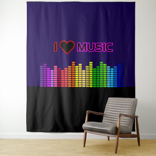 I Love Music Tapestry (In Situ)