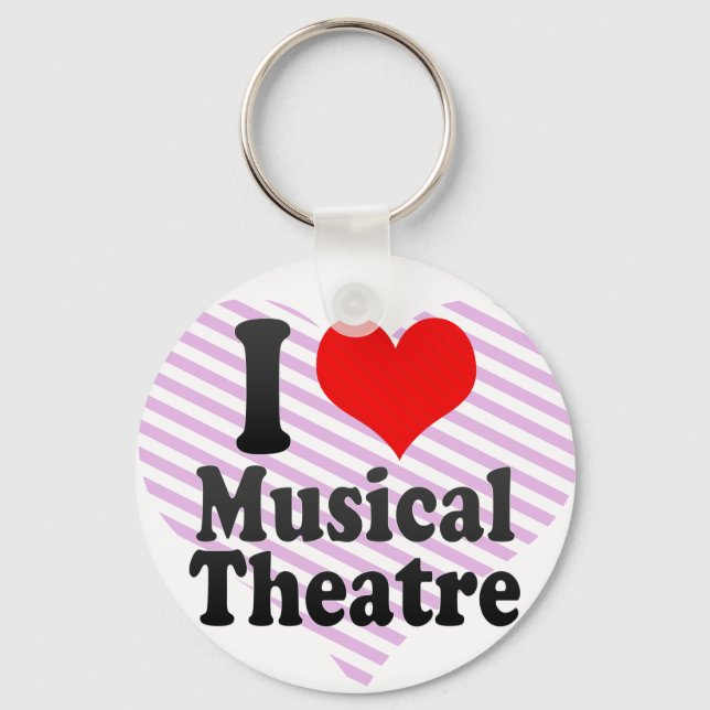 I love Musical Theater Keychain (Front)