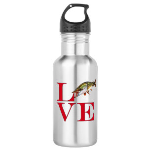 I Love Muskie Stainless Steel Water Bottle