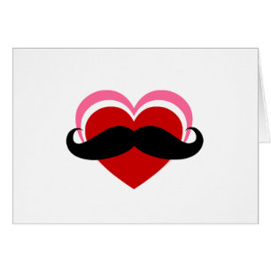 I LOVE MUSTACHE CARDS