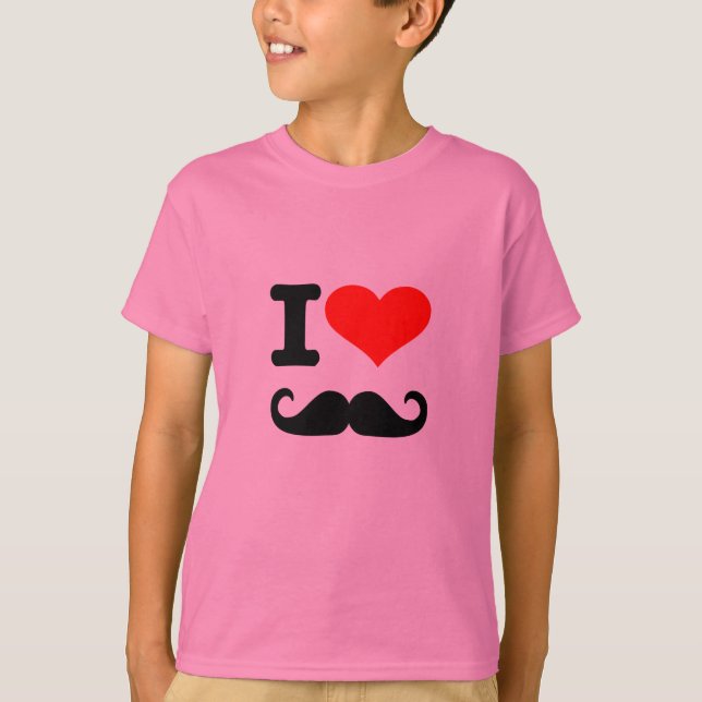 I love mustache T-Shirt (Front)