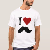 I Love Mustaches t-shirt