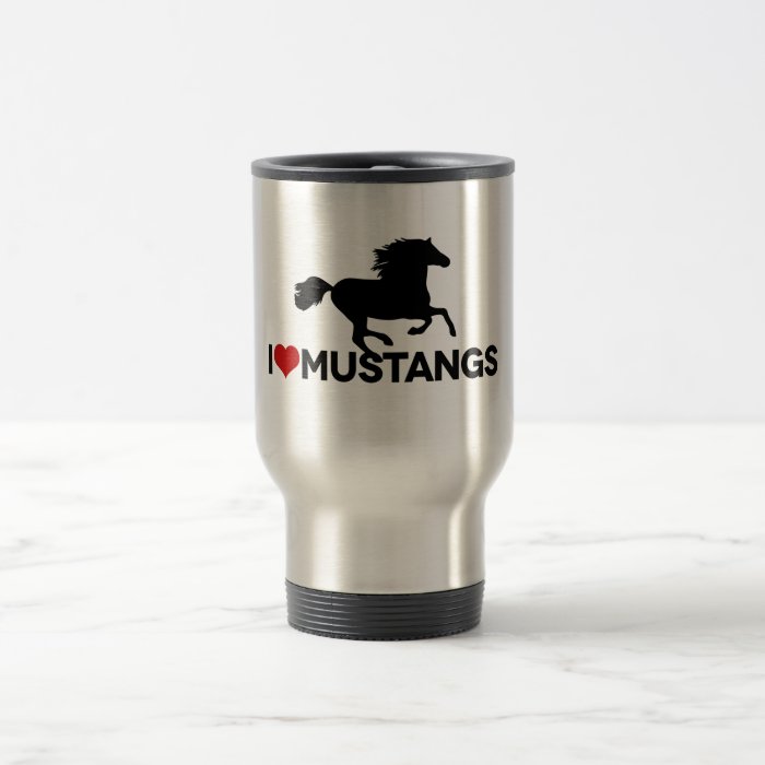 I Love Mustangs Coffee Mug