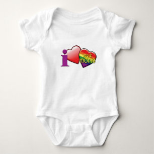 I love my 2 moms baby bodysuit
