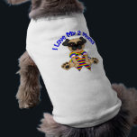 I Love My 2 Moms Pug T-Shirt<br><div class="desc">Gay Pride Pug tees</div>