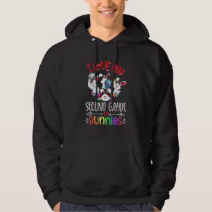 I Love My 2nd Grade Bunnies Easter Day Teacher Bun Hoodie