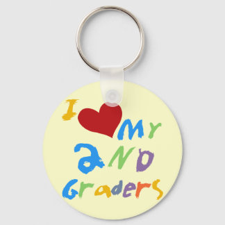 I Love My 2nd Graders Tshirts and Gifts Keychain