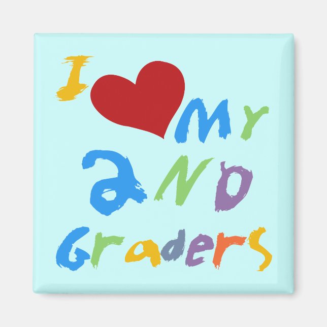 I Love My 2nd Graders Tshirts and Gifts Magnet (Front)