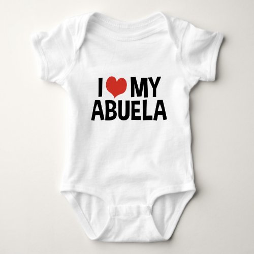 I Love My Abuela Baby Bodysuit