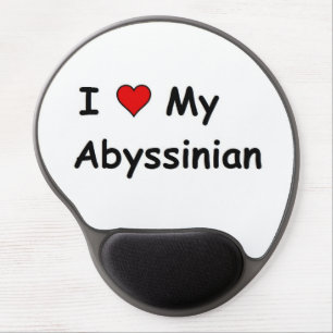 I Love My Abyssinian Gel Mouse Pad