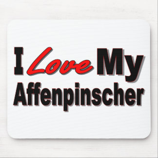 I Love My Affenpincher Dog Mousepad