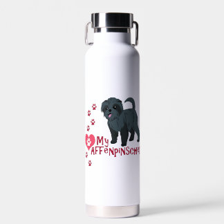 I Love My Affenpinscher! Water Bottle