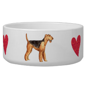 I Love my Airedale Bowl