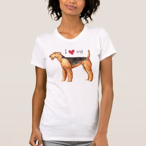 I Love my Airedale T_Shirt
