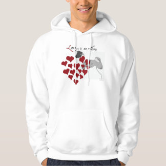 I Love My Akita Hoodie