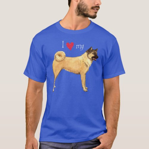 I Love my Akita T_Shirt