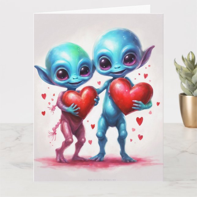I love my alien card (Small Plant)