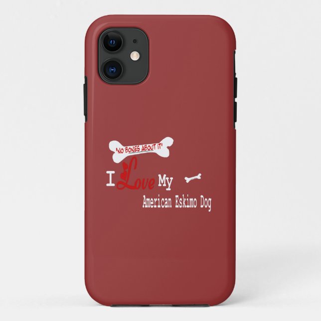 I Love My American Eskimo Dog Case-Mate iPhone Case (Back)