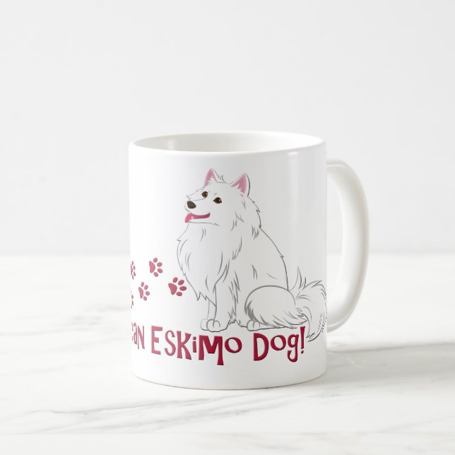 I Love My American Eskimo Dog! Coffee Mug (Front Right)