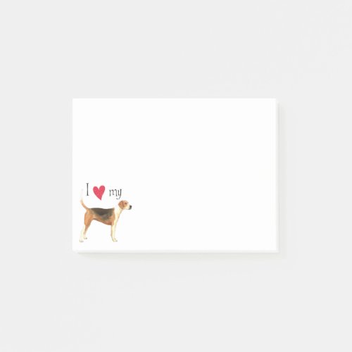 I Love my American Foxhound Post_it Notes