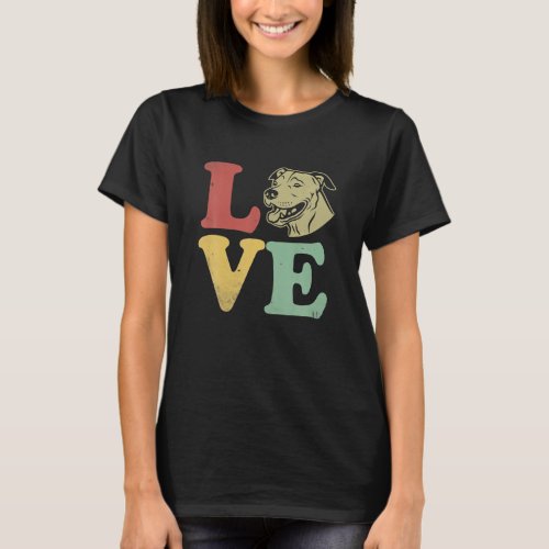 I Love My American Pitbull Terrier Dog Lovers Gift T_Shirt