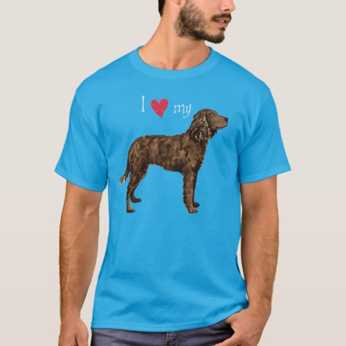 I Love my American Water Spaniel T_Shirt