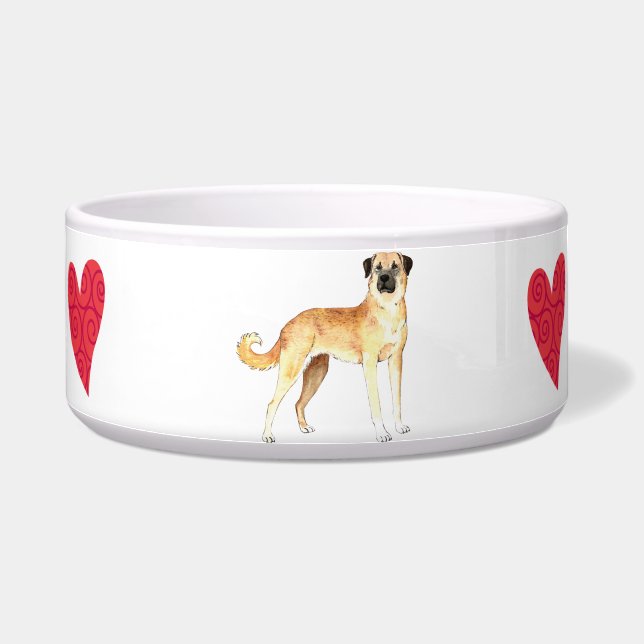 I Love my Anatolian Shepherd Bowl (Right)