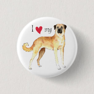 I Love my Anatolian Shepherd Button