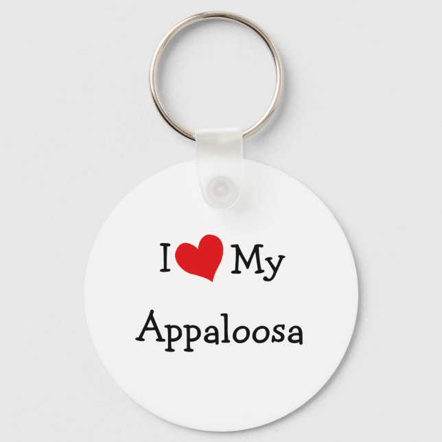 I Love My Appaloosa Keychain (Front)