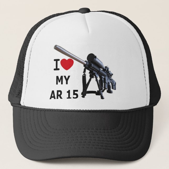 I Love My AR-15 Trucker Hat (Front)