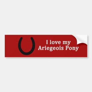 I Love My Ariegeois Pony Bumper Sticker