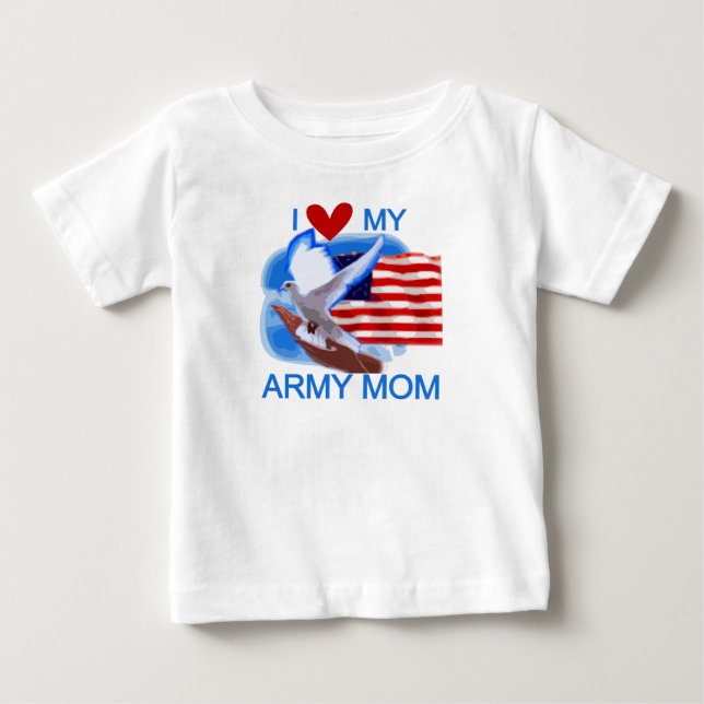 I Love My Army Mom Tshirts and Gifts (Front)