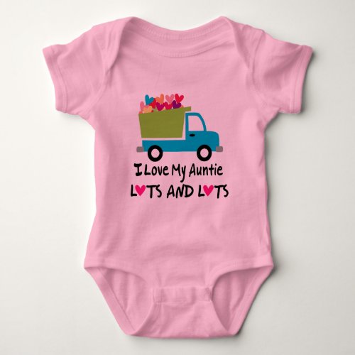 I Love My Aunt Gift Baby Bodysuit