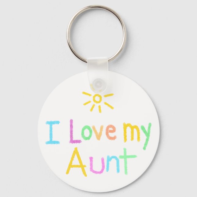 I love my Aunt Keychain (Front)
