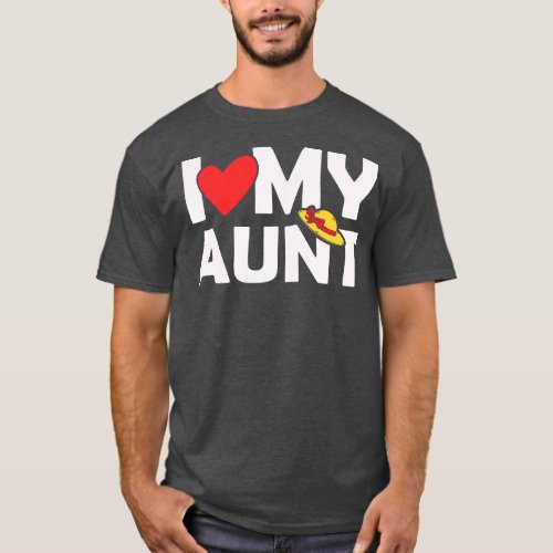 I Love My Aunt Niece Nephew Uncle Aunt  T_Shirt