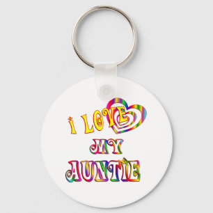 I Love My Auntie Keychain