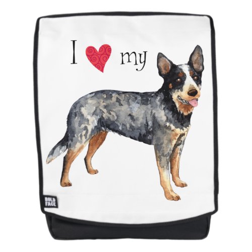 I Love my Australian Cattle Dog Backpack