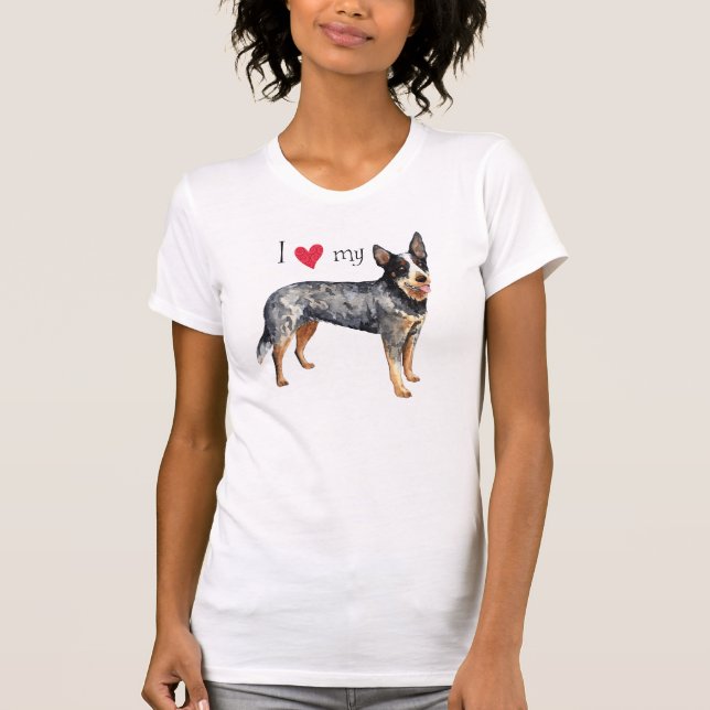 I Love my Australian Cattle Dog T-Shirt (Front)