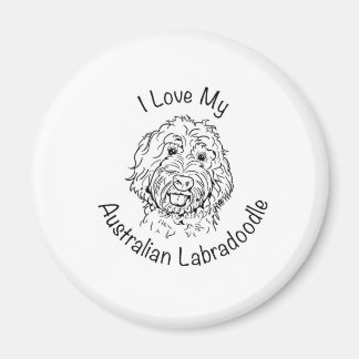 I Love My Australian Labradoodle Magnet