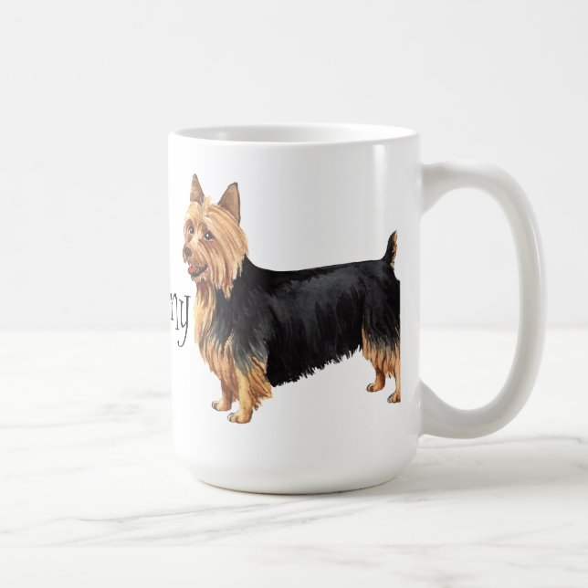 I Love my Australian Terrier Coffee Mug (Right)