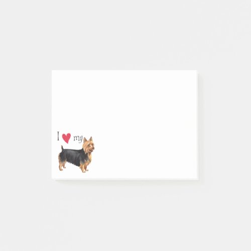 I Love my Australian Terrier Post_it Notes